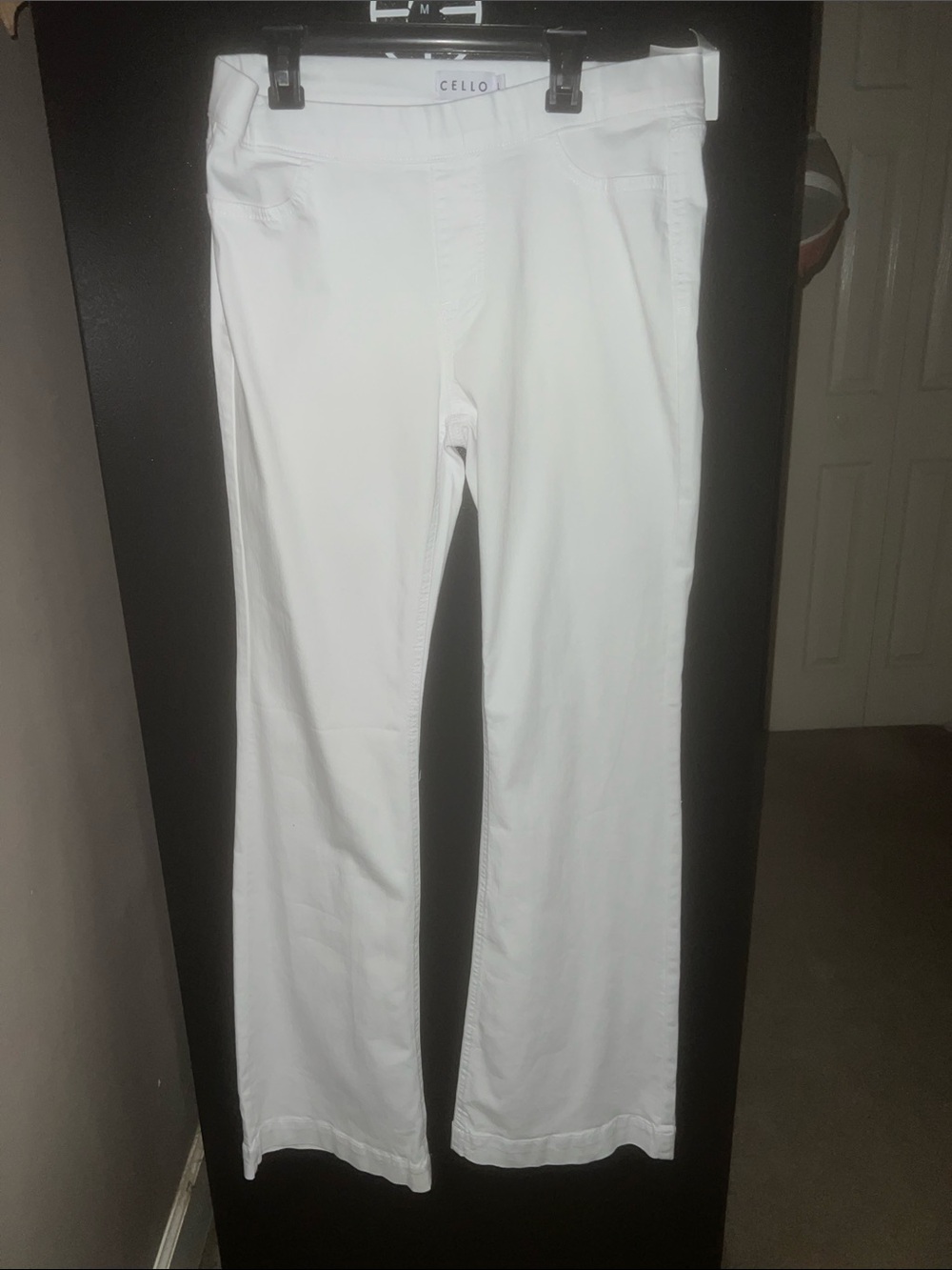 Cello White Women's Flared Wide Leg Jeans